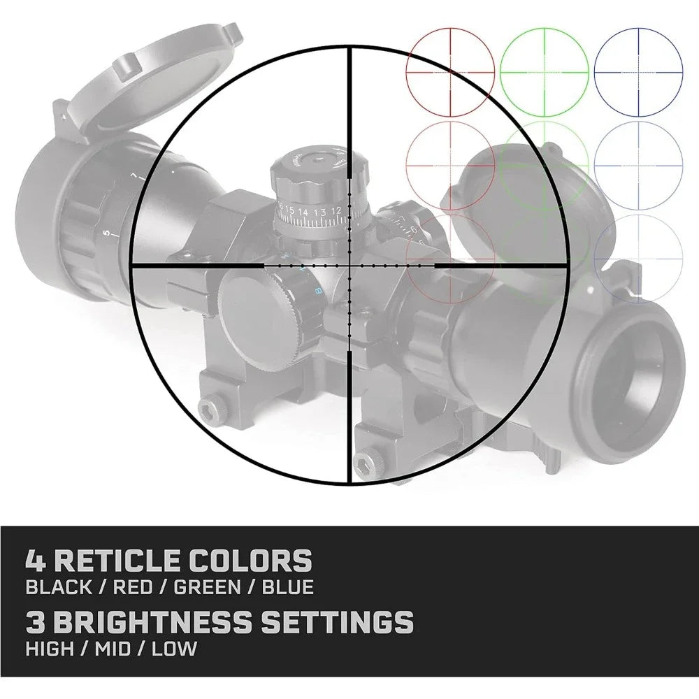 3-9x32mm Rifle Scope with QD Mounts