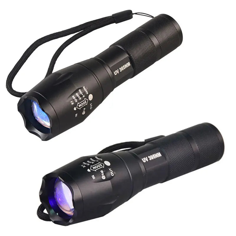 3W Zoomable UV Military Grade Flashlight