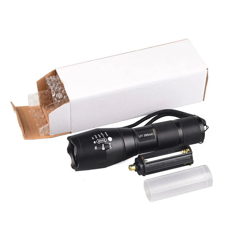 3W Zoomable UV Military Grade Flashlight