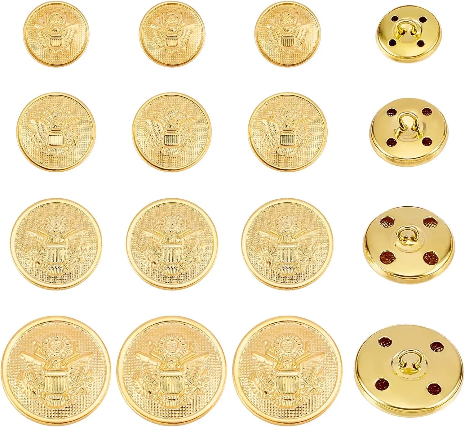 40pcs US Army Uniform Metal Blazer Button Set Uniform Replica