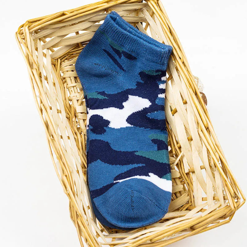 4 Pairs Camouflage Ankle Socks