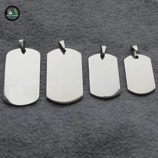 500pcs Lot Blank Army Dog Tags for Laser Engraving DogTag