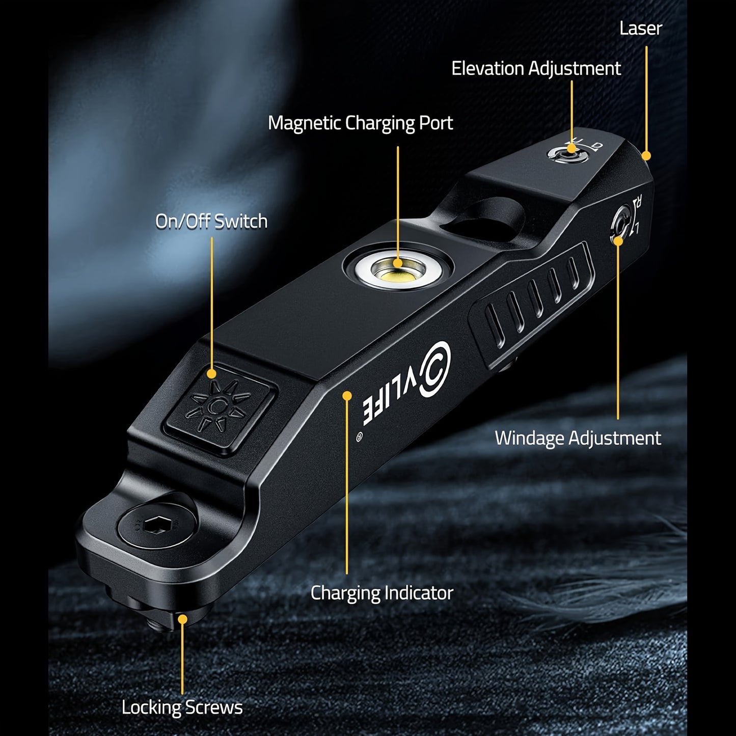 Magnetic Rechargable Green Laser For Rifle