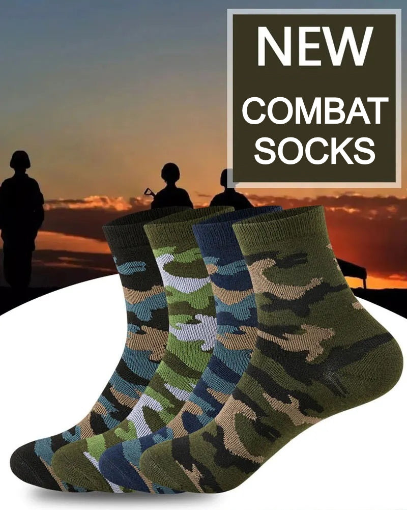 5 Pairs Camouflage Army Cotton Socks