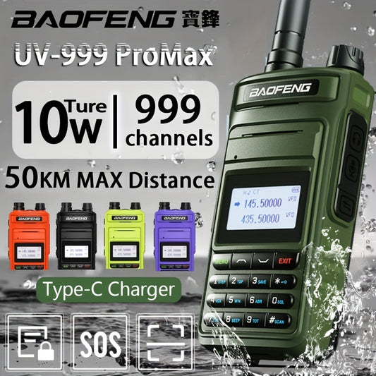 BAOFENG UV999 Pro 10W Long Range Walkie Talkie