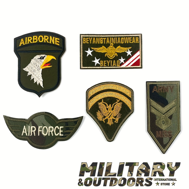 5pcs Tactical Military Patches for Clothing and Uniforms