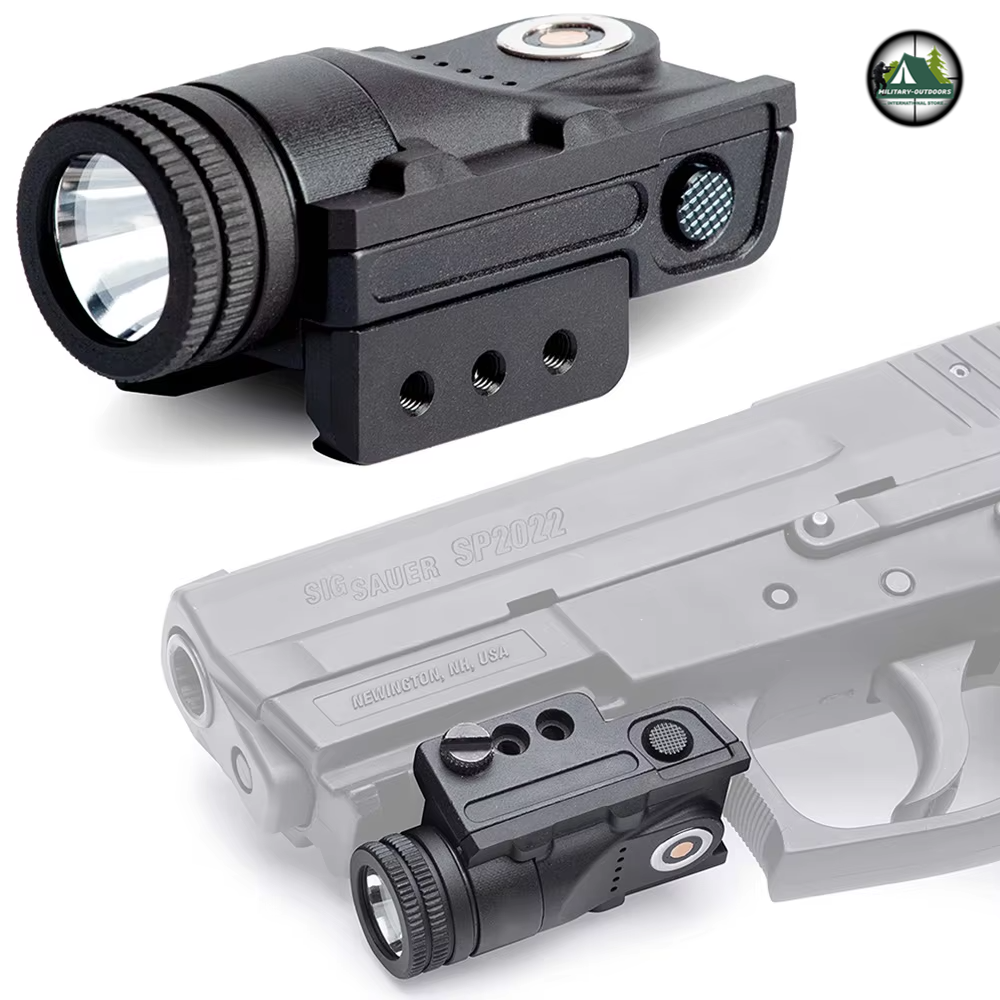 600 Lumens Tactical Flashlight for Pistols Rifles