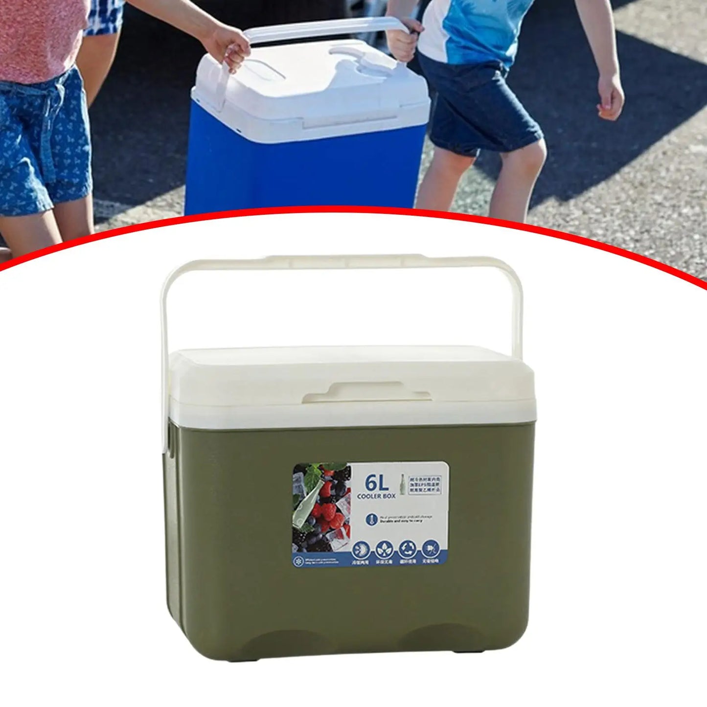 6L Cooler Outdoor Ice Box