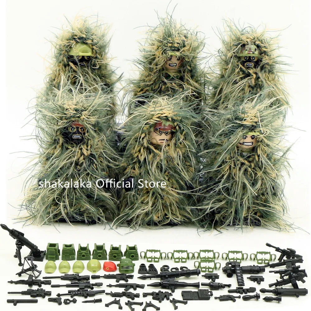 6pcs Army Special Forces Soldier Figure Toys