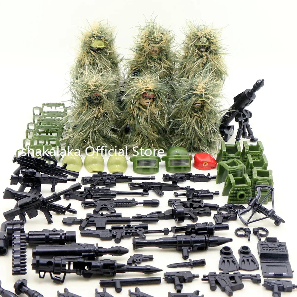 6pcs Army Special Forces Soldier Figure Toys