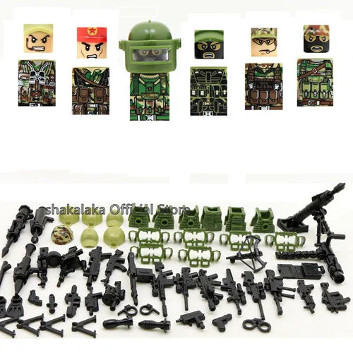 6pcs Army Special Forces Soldier Figure Toys