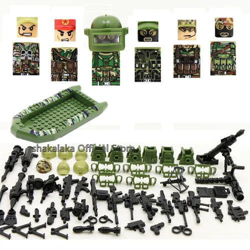 6pcs Army Special Forces Soldier Figure Toys