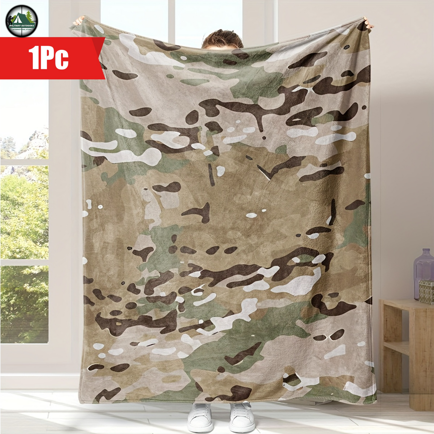 Camouflage Flannel Blanket