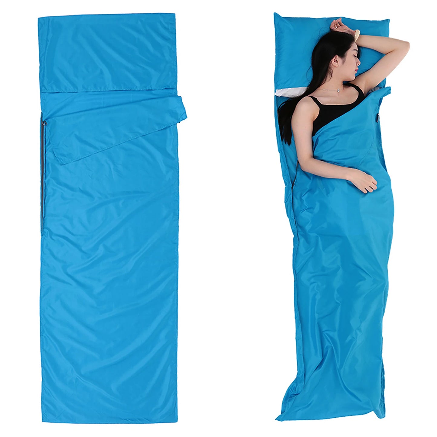 70x210CM Portable Sleeping Bag with Pillowcase