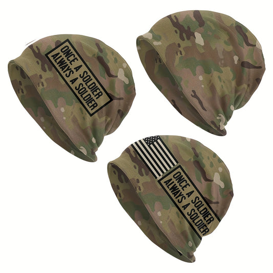 1pc Camouflage Army Thin Bonnet Hat