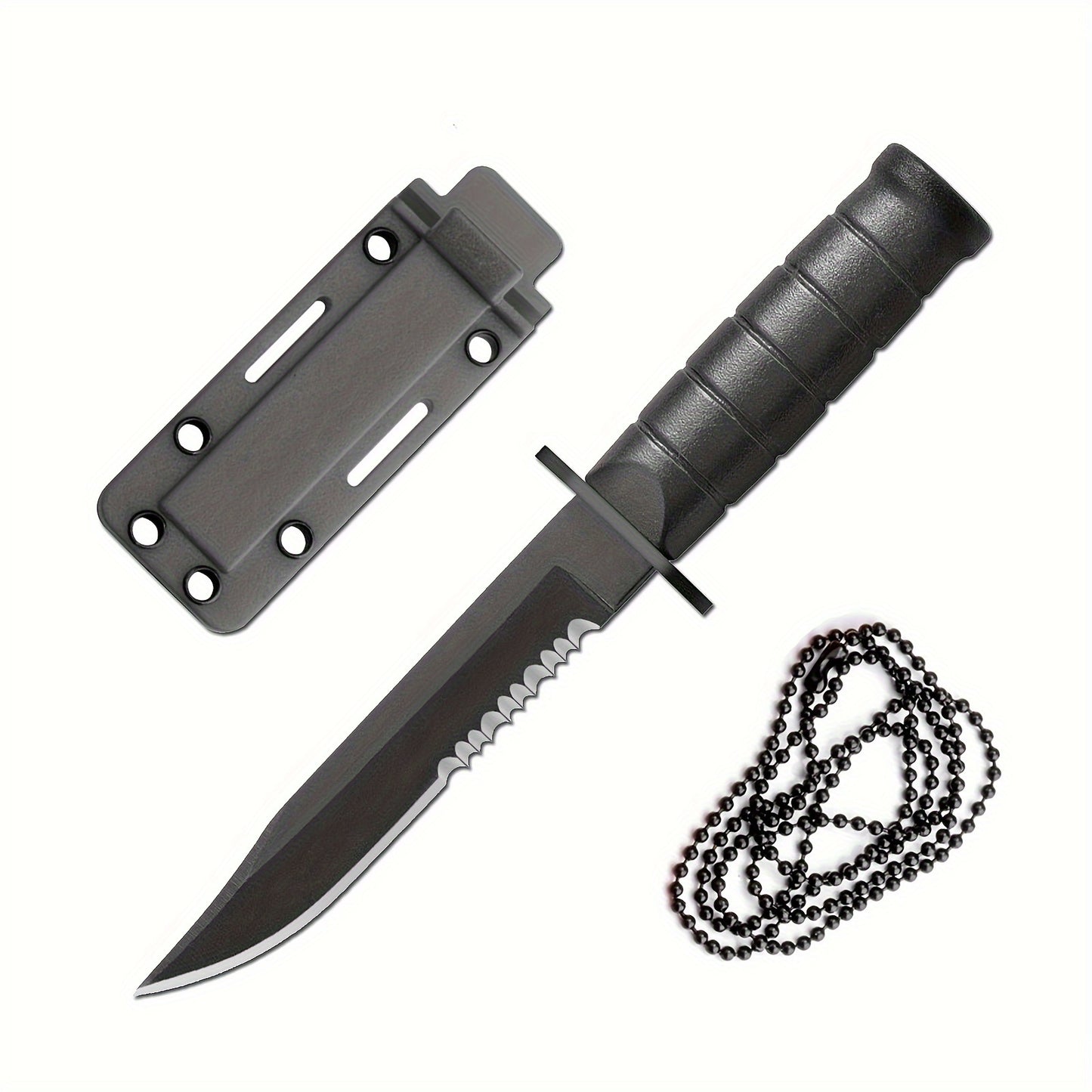 Mini Survival Knife With Chain Holder & Sheath