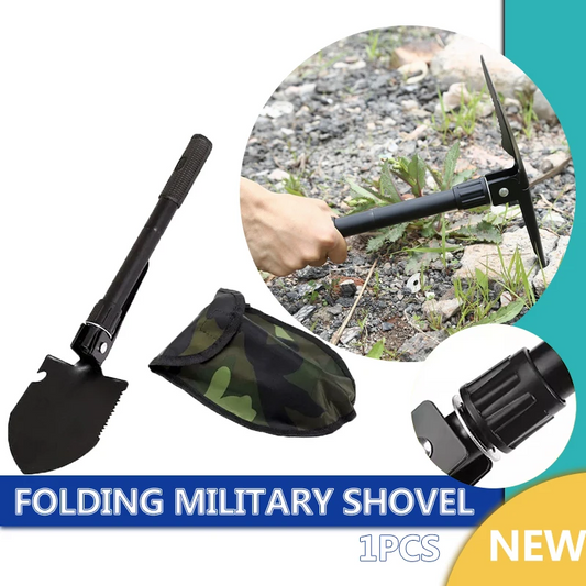 Foldable Camping Shovel With Compass