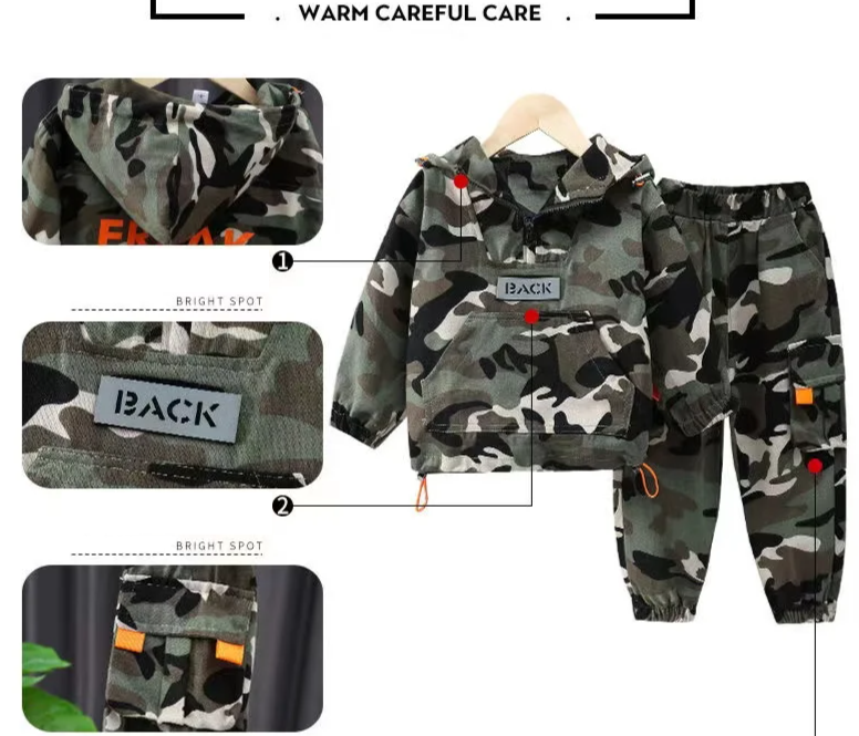 Baby Boys Coat + Pants Children's Set (2 To 6 years)