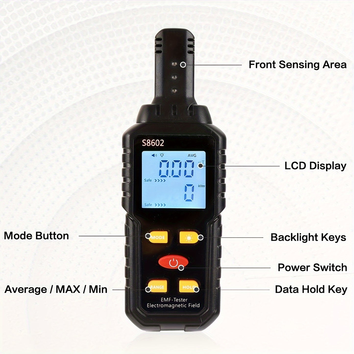 Digital EMF Meter, Radiation Detector for Home Appliance