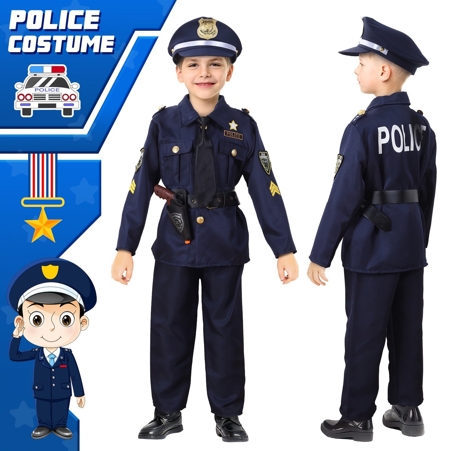 Police Officer Uniform With Play Kit