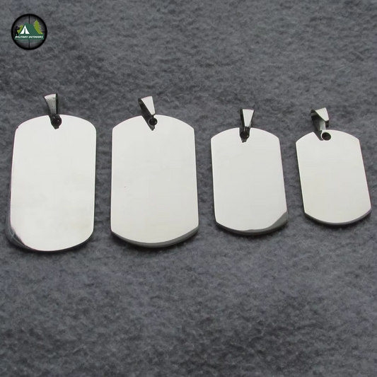 500pcs/lot Blank Army Dog Tags for Laser Engraving