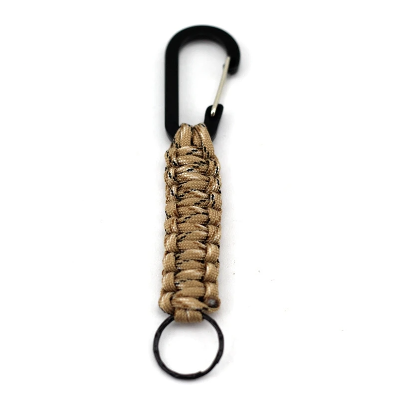 1PC Outdoor Survival Kit Parachute Cord Keychain