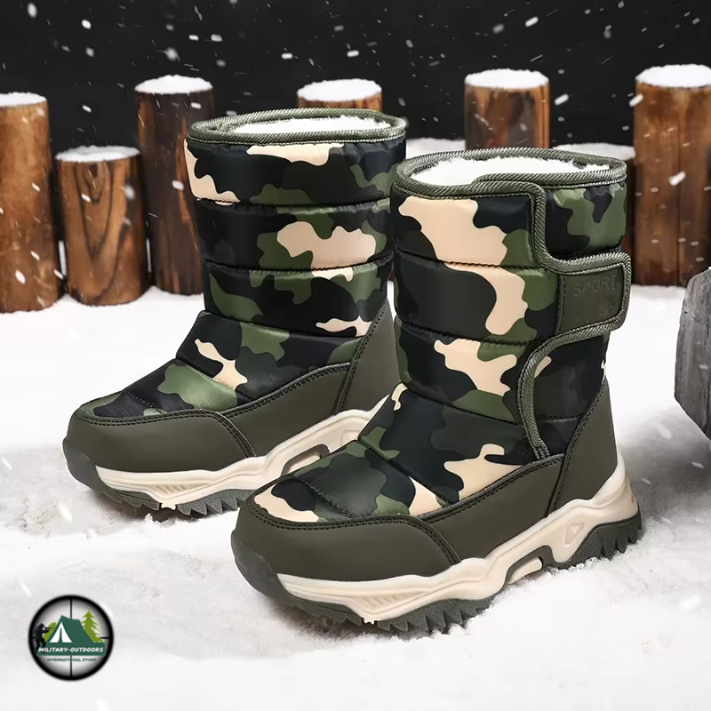 Camouflage Children Snow Boots