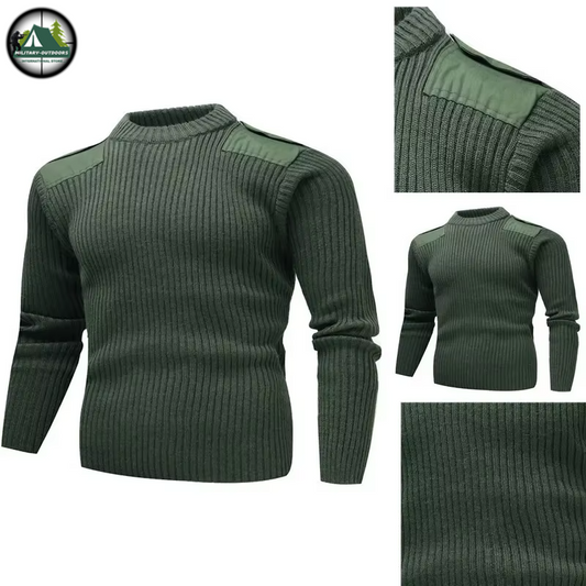 Tactical Army-Green Sweater