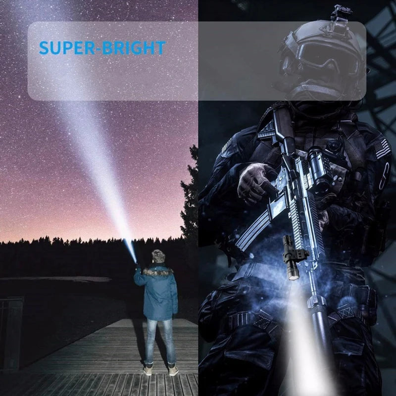 High Power Tactical Military LED Flashlight