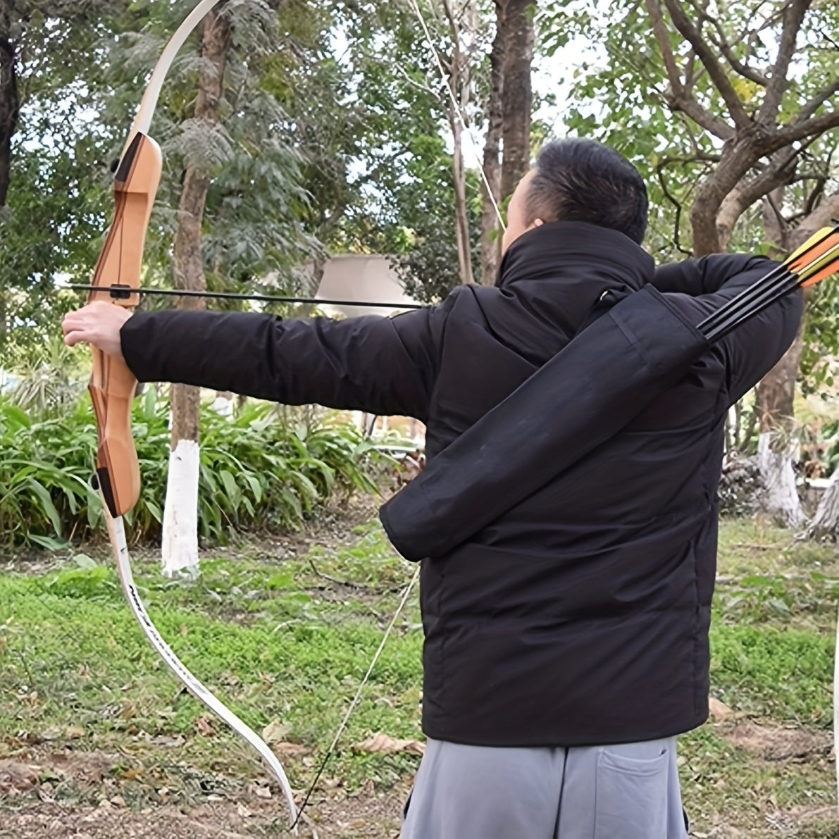 Adjustable Single Shoulder Archery Quiver