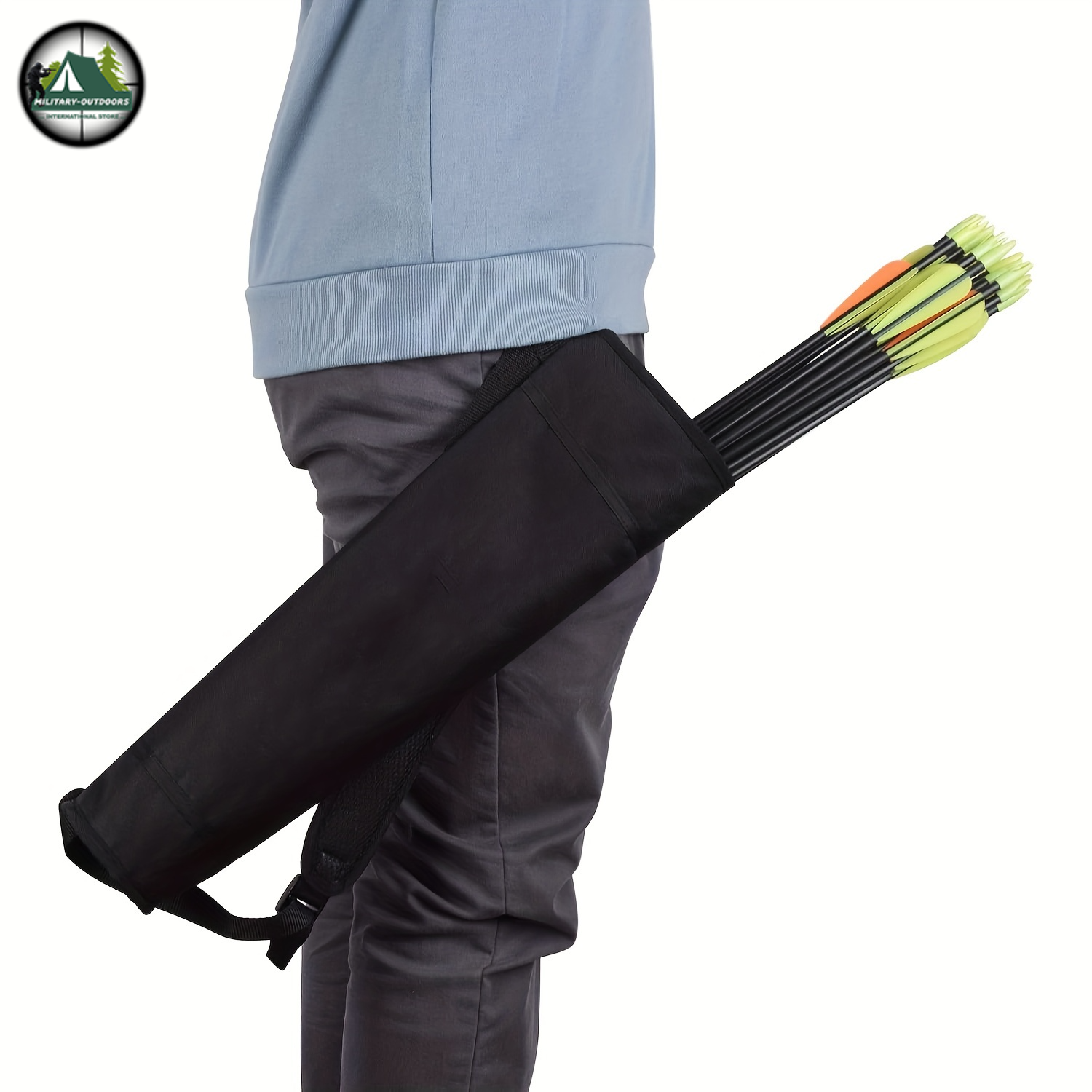 Adjustable Single Shoulder Archery Quiver