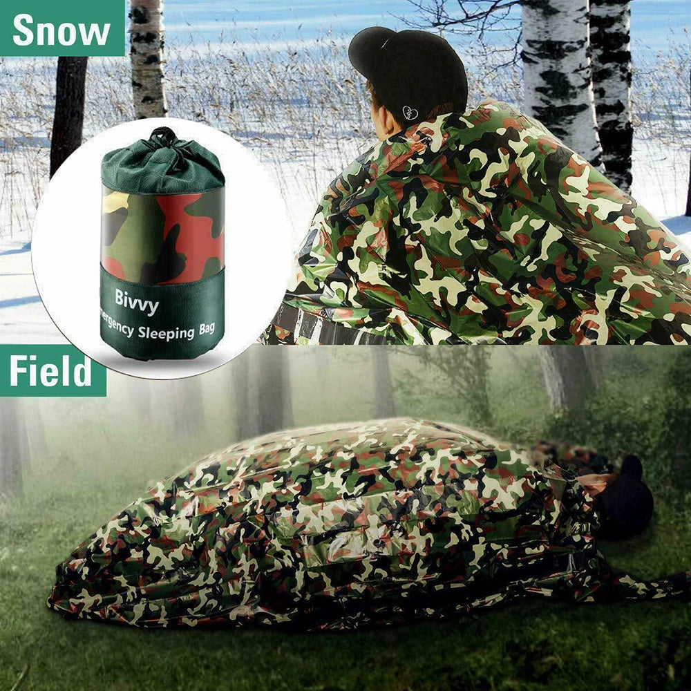 Aluminium Foil Emergency PET Thermal Sleeping Bag