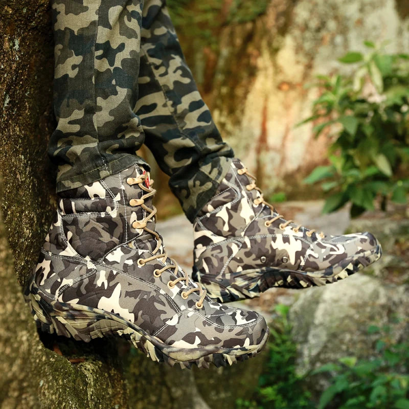 Army Camouflage Tactical Boots