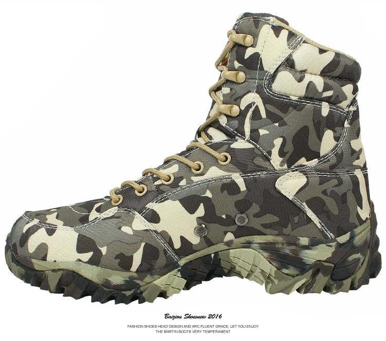 Army Camouflage Tactical Boots