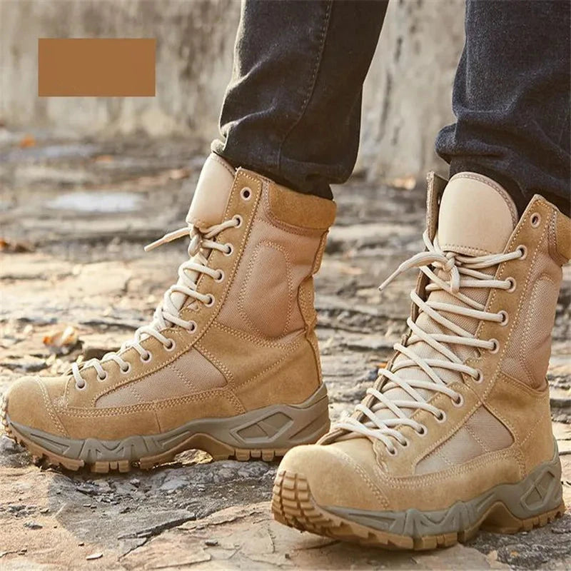 Army Combat Leather Boots