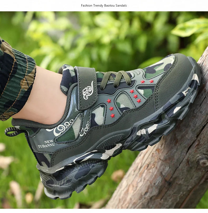 Autumn Winter Camouflage Childrens Shoes