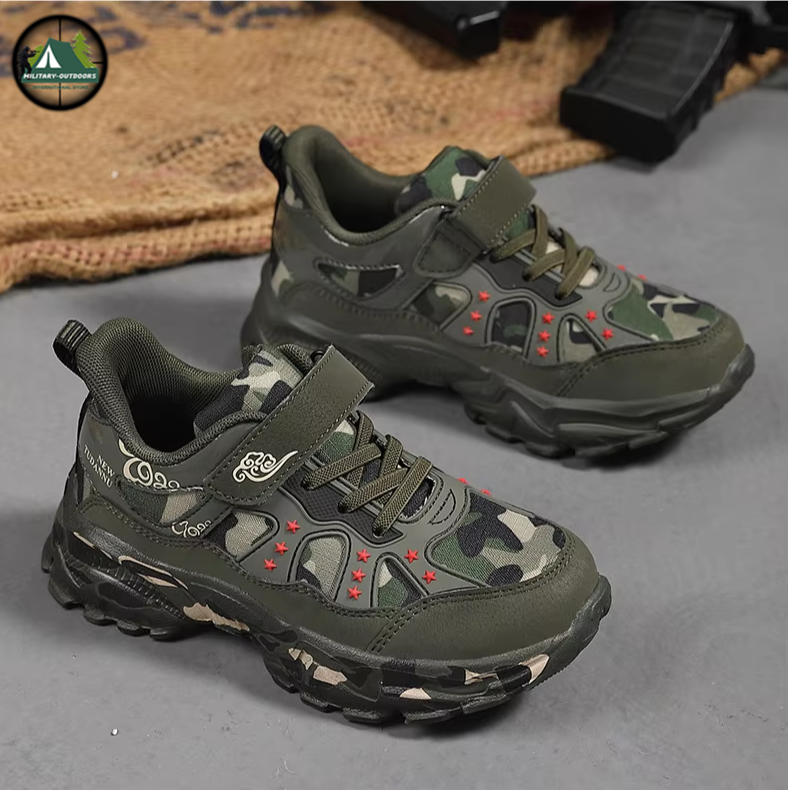 Autumn Winter Camouflage Childrens Shoes