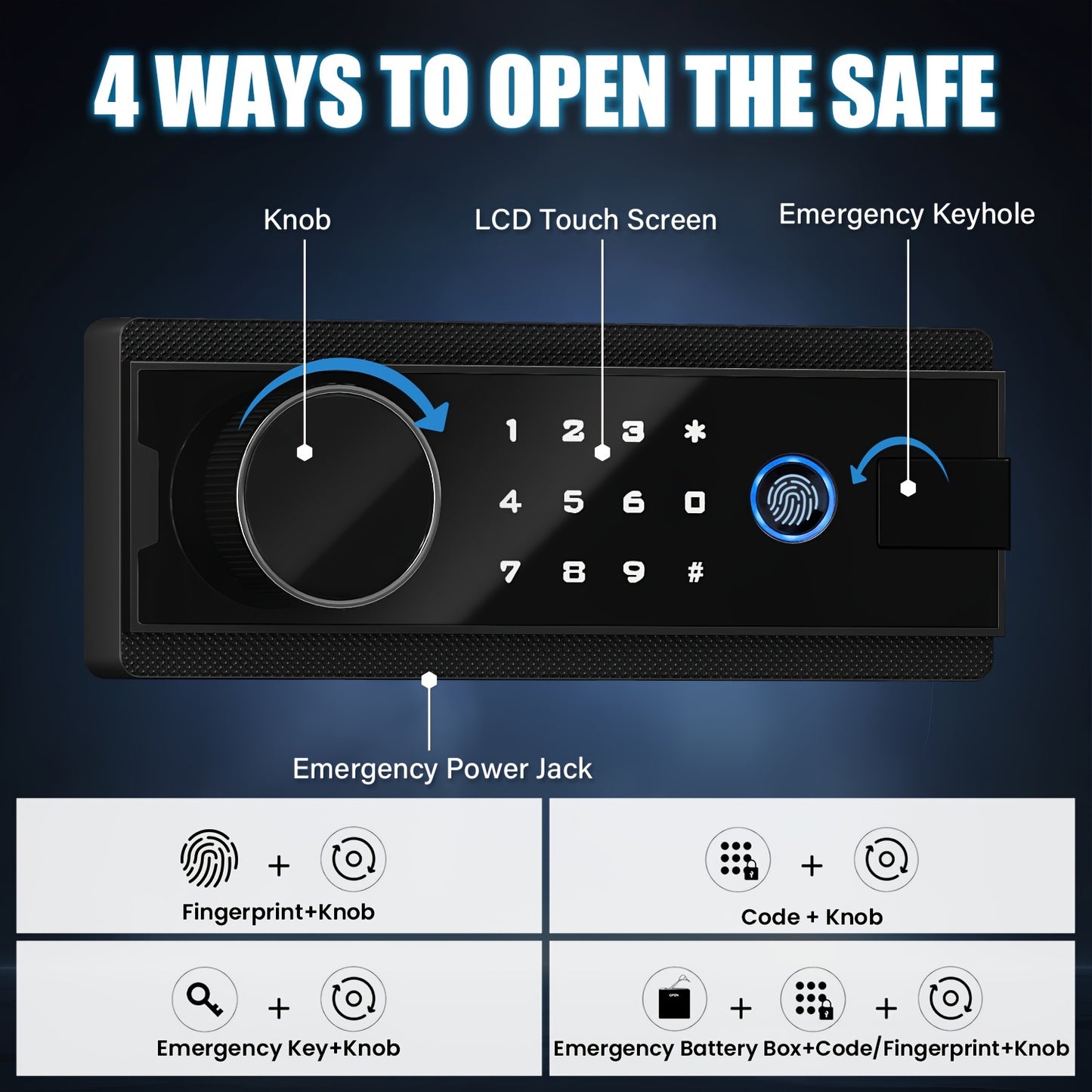 Biometric Safe with Fingerprint Access