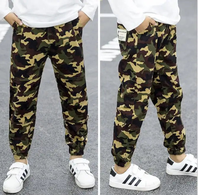 Boys Camouflage Cargo Pants 3-14 Years