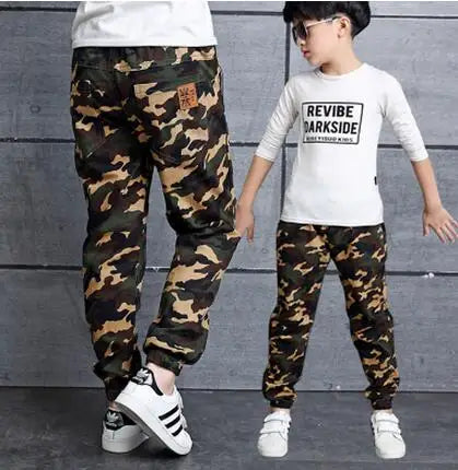 Boys Camouflage Cargo Pants 3-14 Years