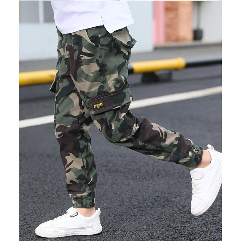 Boys Camouflage Cargo Pants 3-14 Years