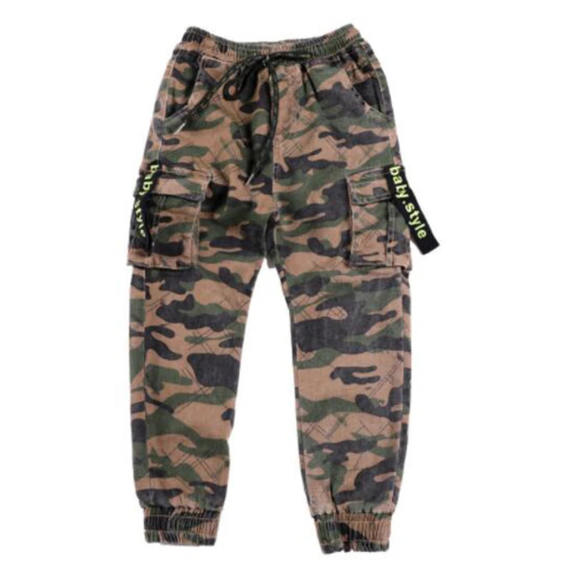 Boys Camouflage Cargo Pants 3-14 Years