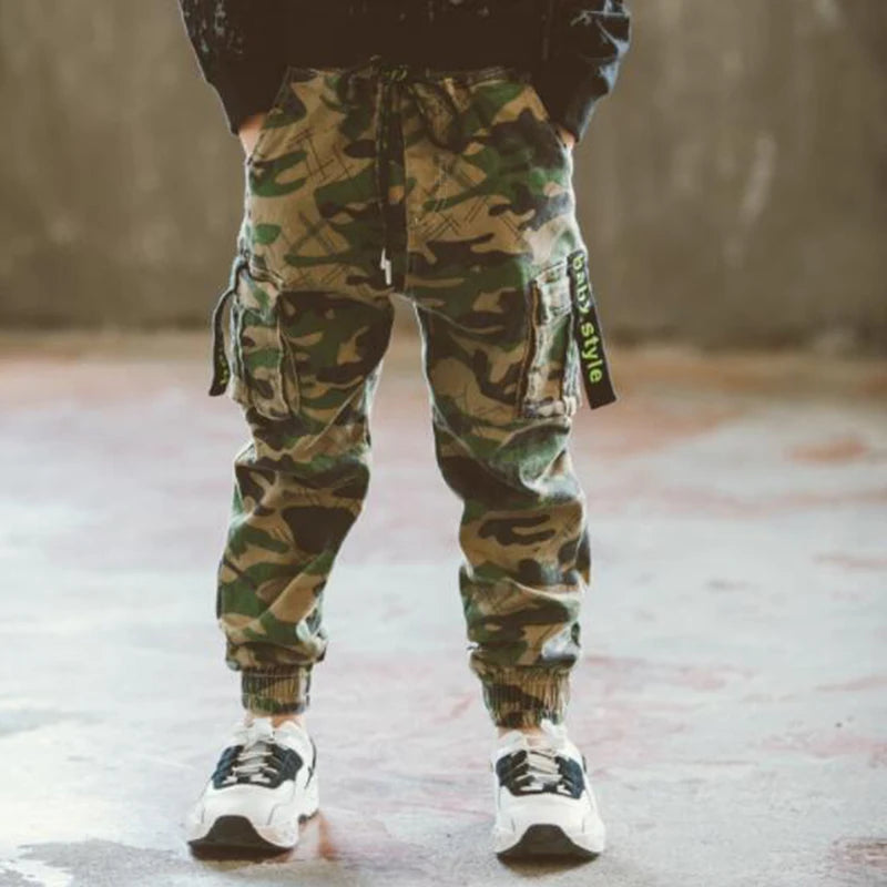 Boys Camouflage Cargo Pants 3-14 Years