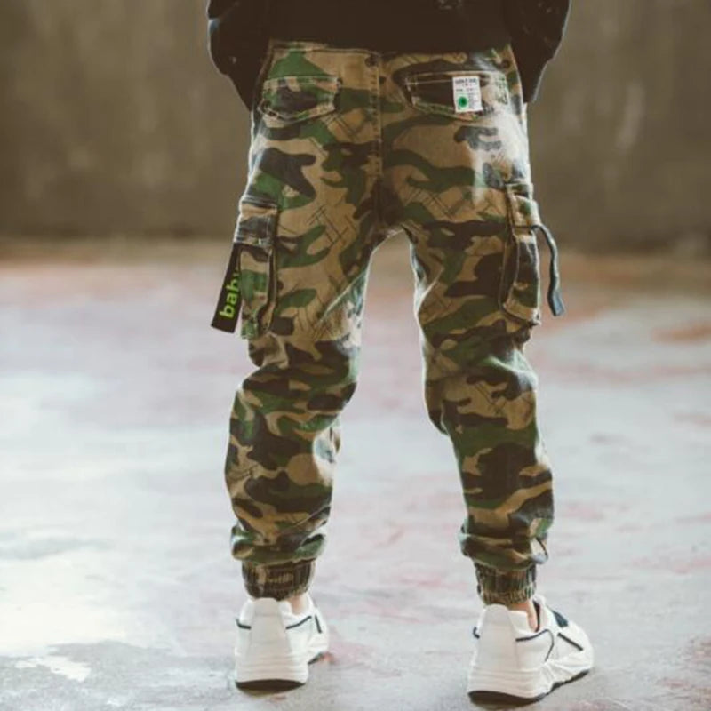 Boys Camouflage Cargo Pants 3-14 Years