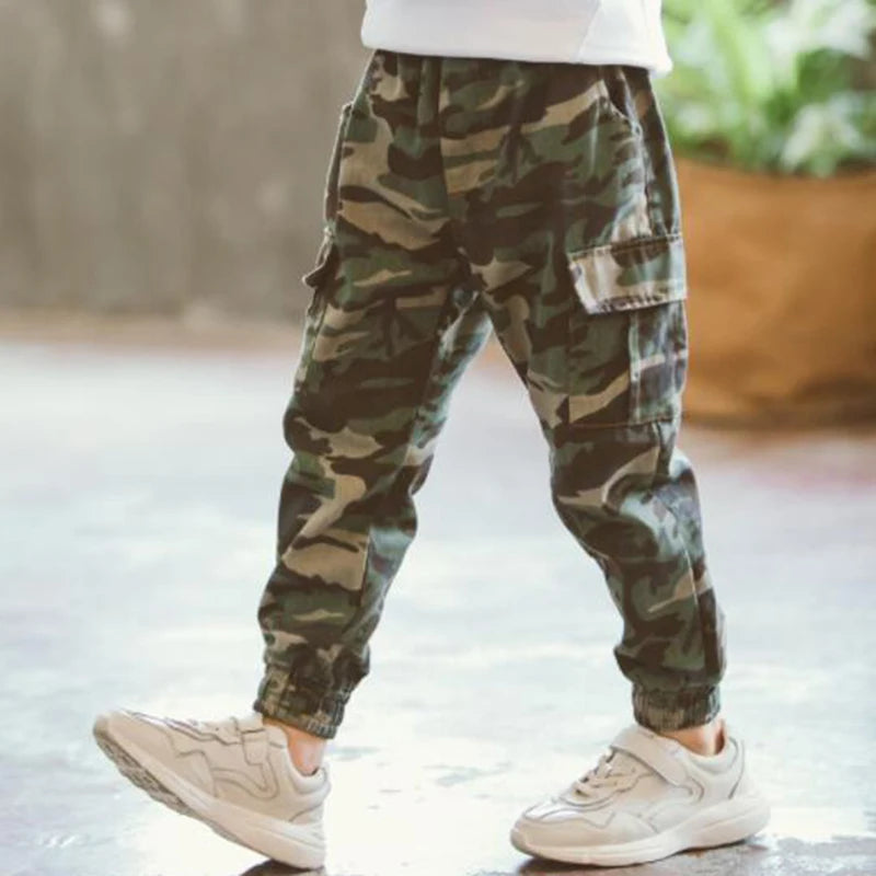 Boys Camouflage Cargo Pants 3-14 Years