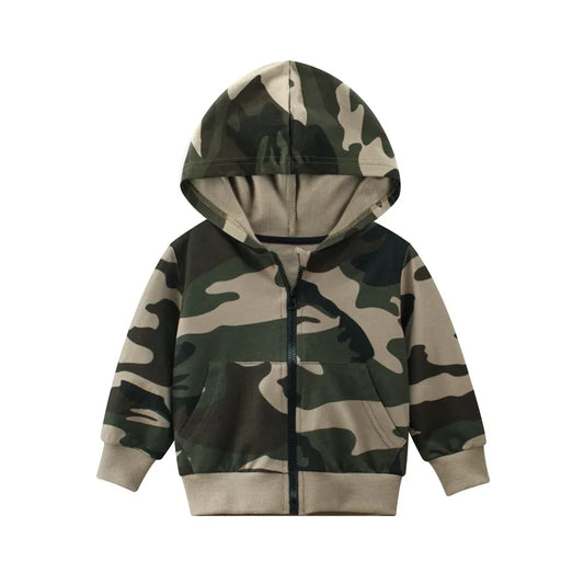 Boys Long-Sleeve Camouflage Hoodie