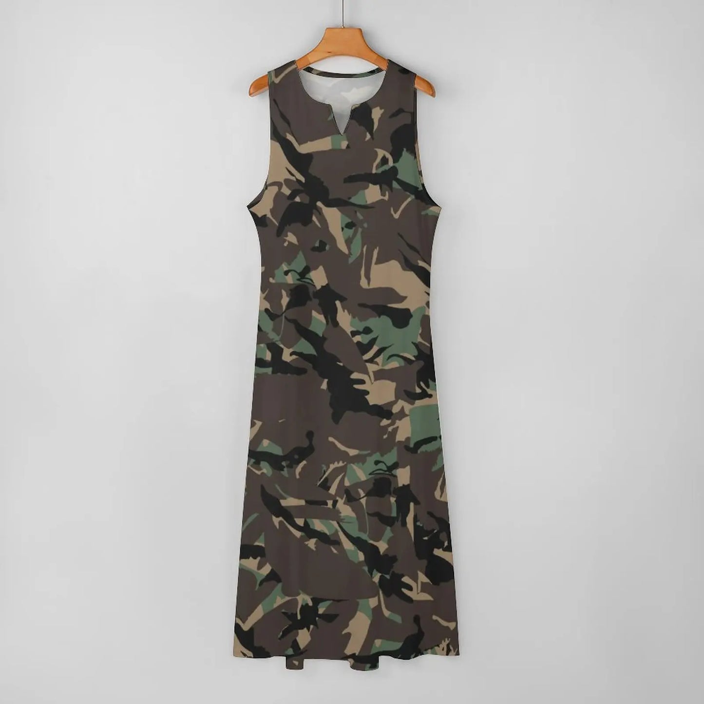 Camo Army Long Elegant Dresses