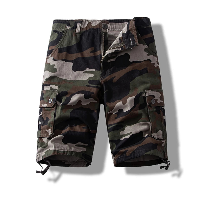 Camo Cotton Shorts