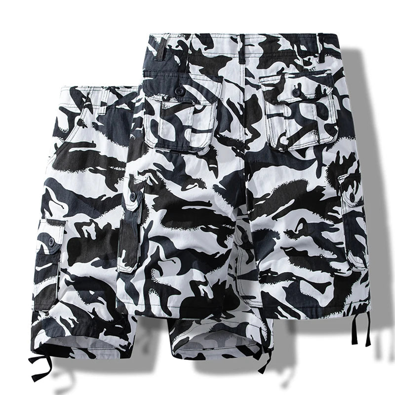 Camo Cotton Shorts