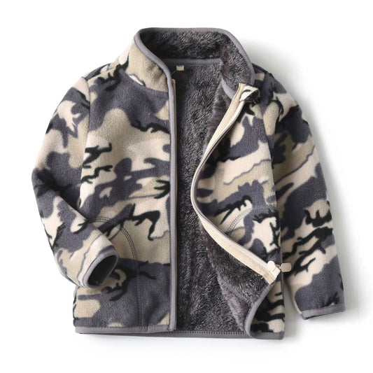 Camouflage Children Fleece Jackets